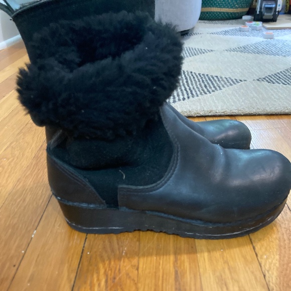 No 6 sherling lined clog boots - Picture 1 of 7